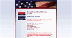 Desktop Screenshot of hewettconsultingfirearms.com